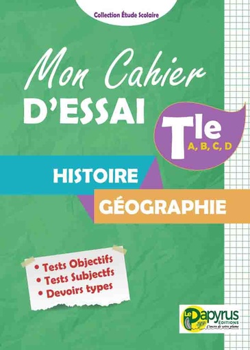 Mon cahier d'essai Histoire-Géographie